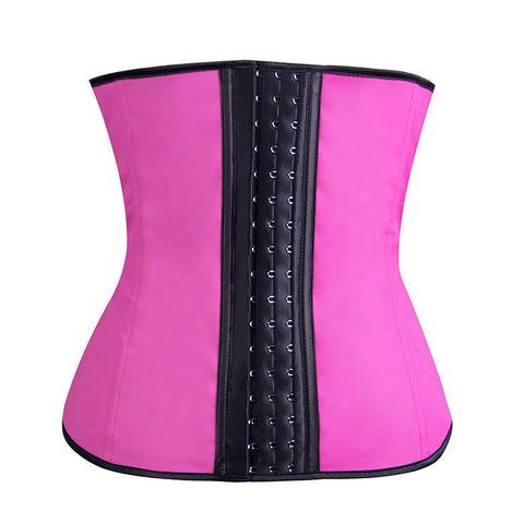 pink latex waist training corset the corset diet